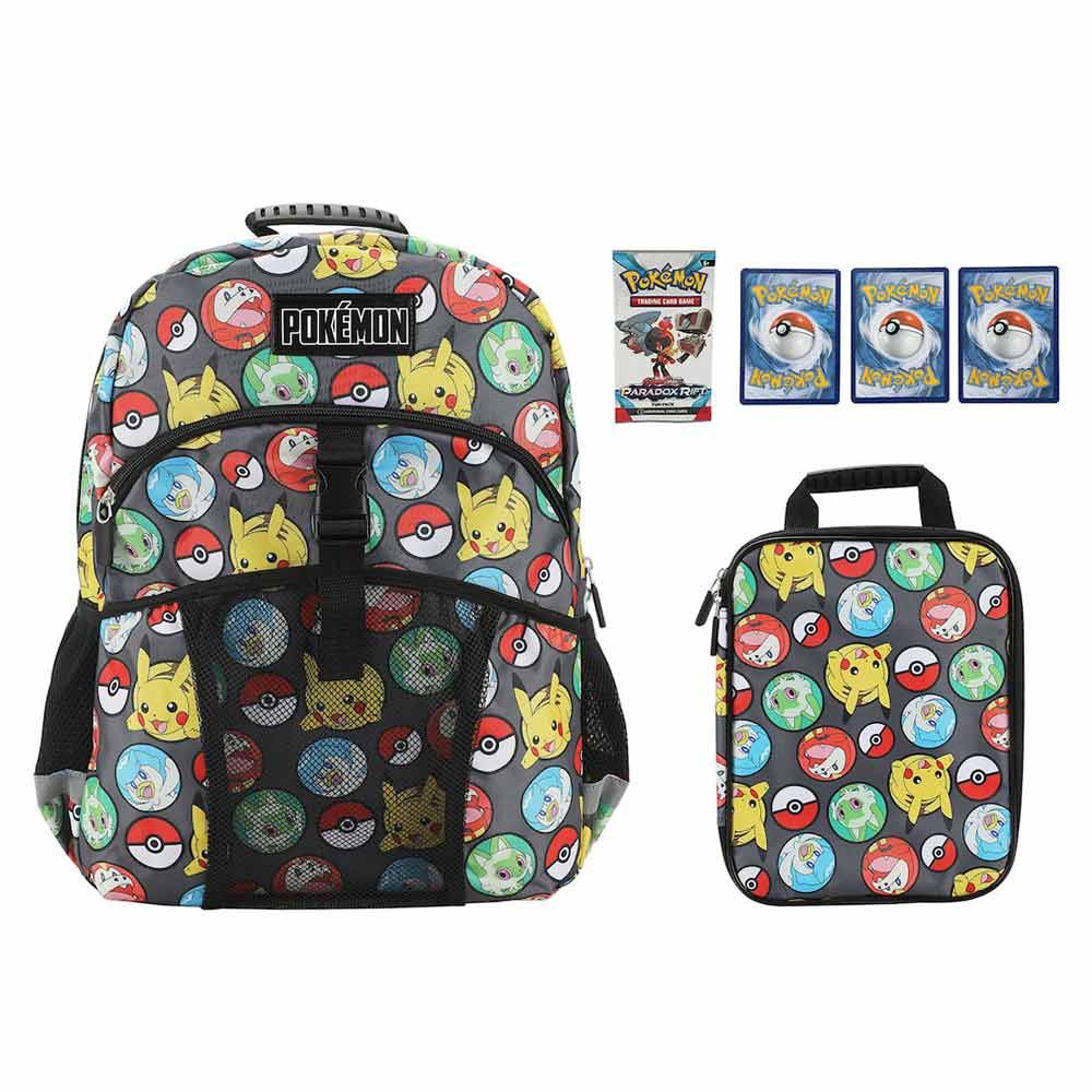 Pokemon AOP Youth Lunch Kit &amp; Backpack Set