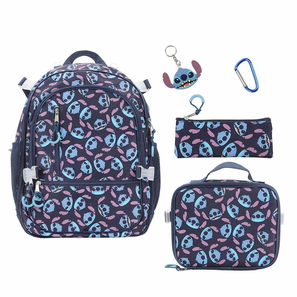 Disney Lilo &amp; Stitch AOP 5 pc Youth Backpack Set