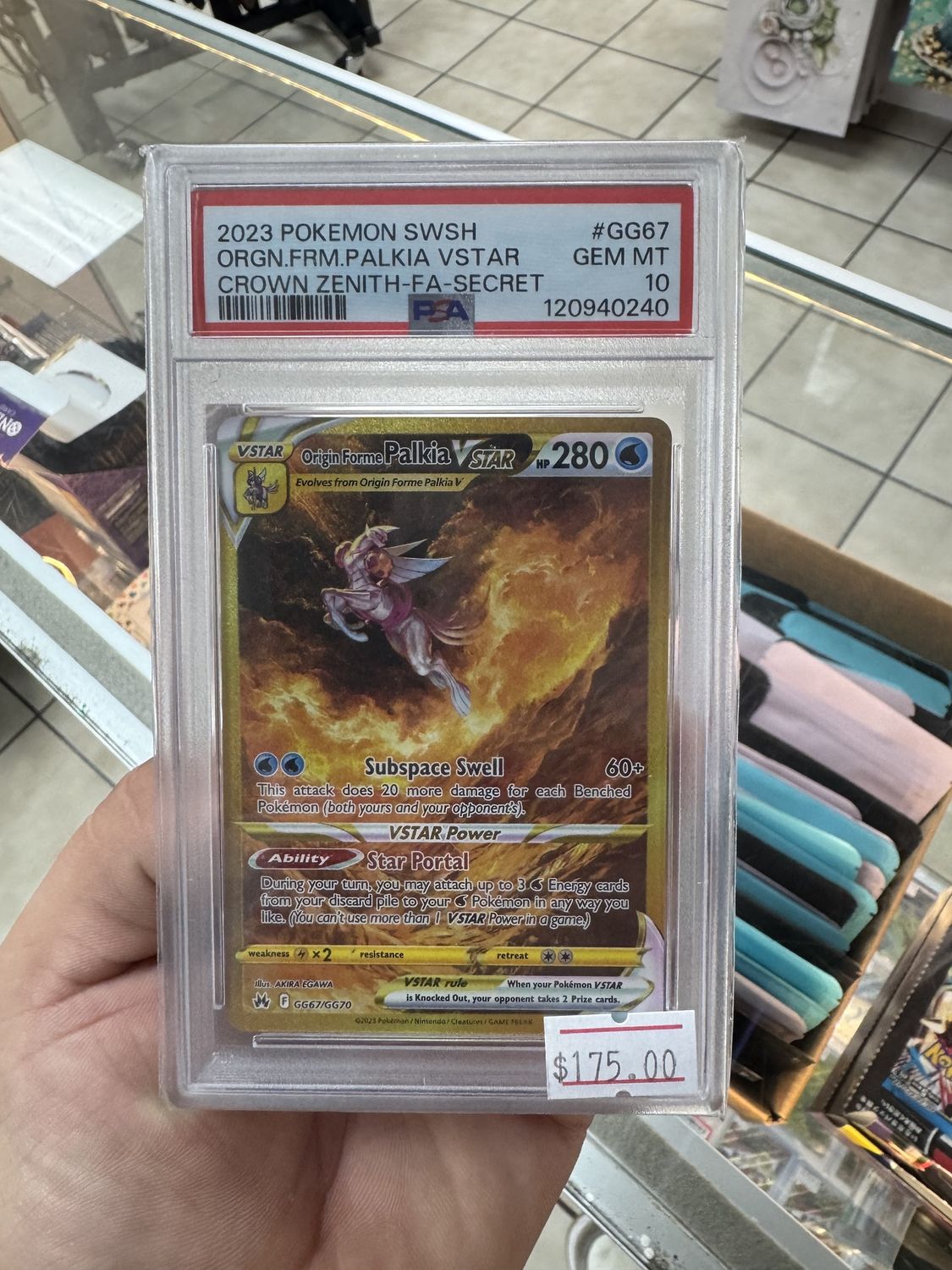 Palkia Vstar #GG67 PSA 10
