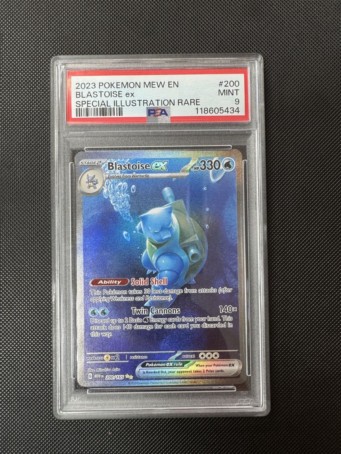 Blastoise Ex 200/165 Psa 9