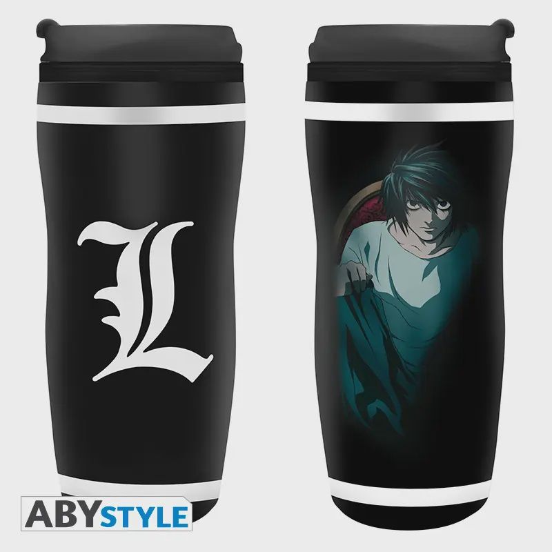 Death Note L Travel Mug 14 Fl oz with Plastic Lid