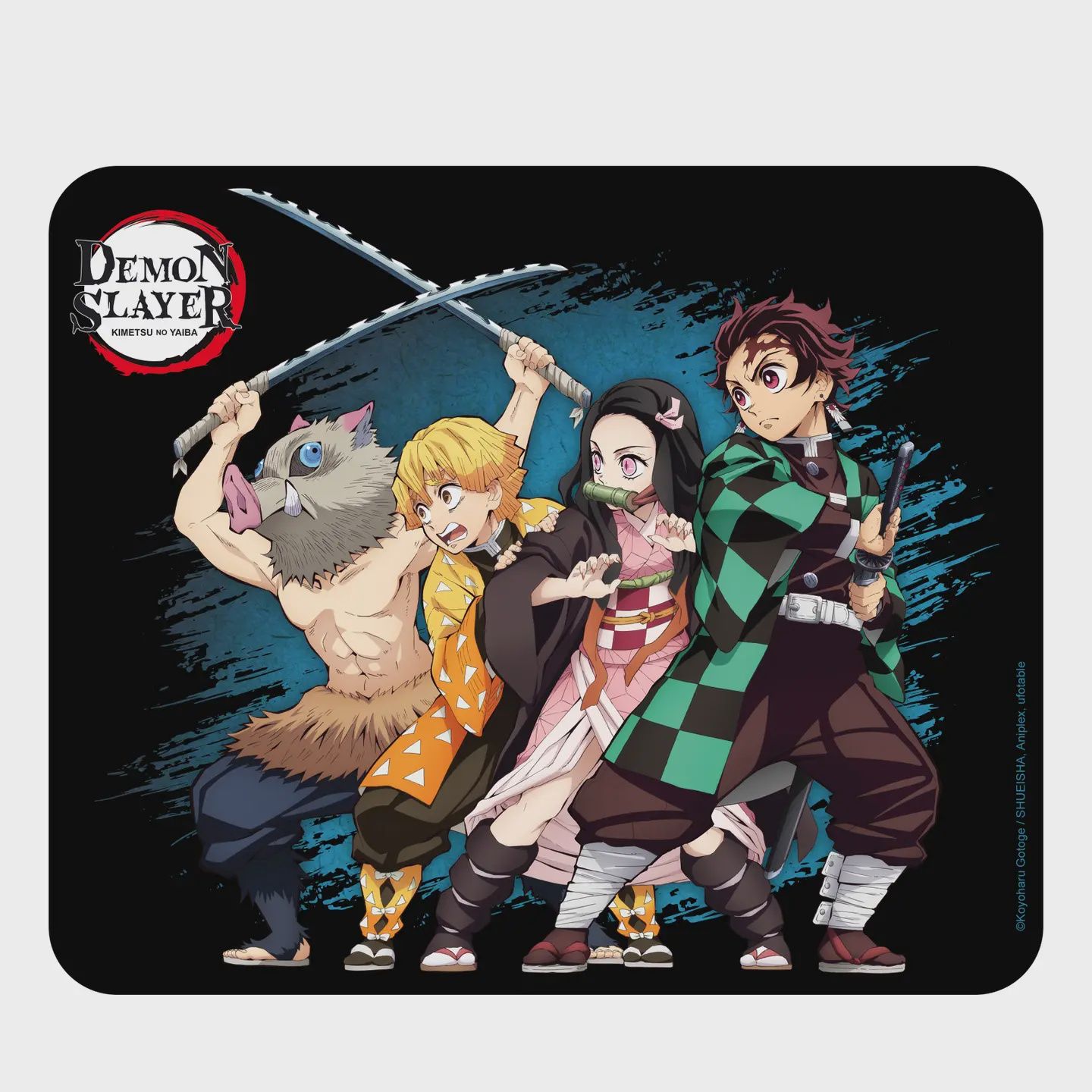 Demon Slayer Main Characters Square Mousepad 8&quot;