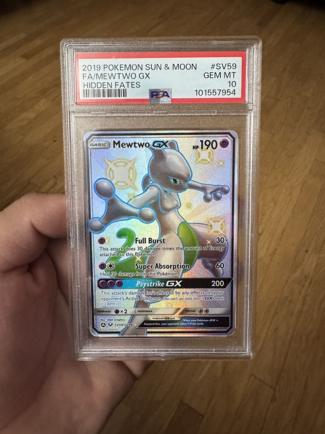 Mewtwo GX SV59 PSA 10