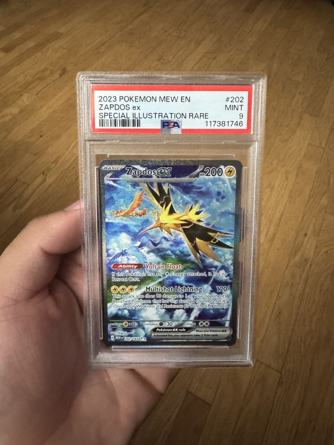Zapdos ex #202 Psa 9