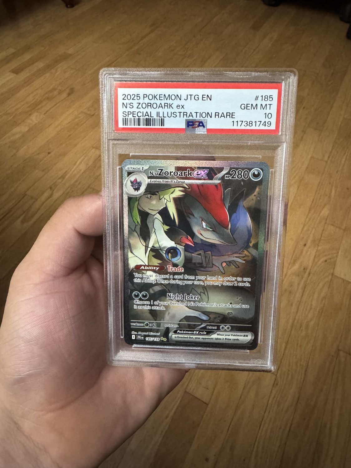 N&#39;S ZOROARK ex #185 PSA 10