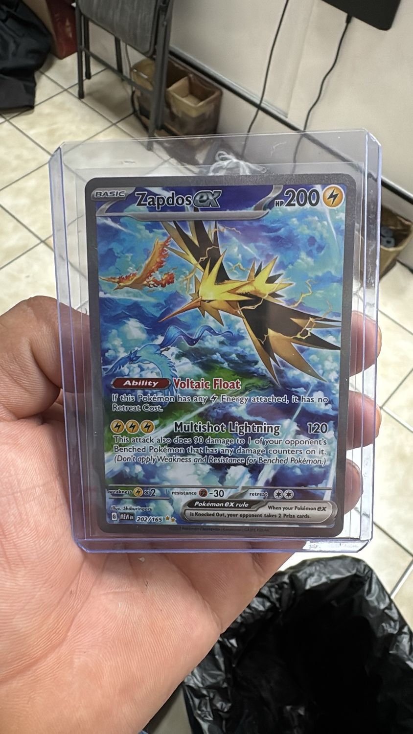 Zapdos ex  Near mint #202