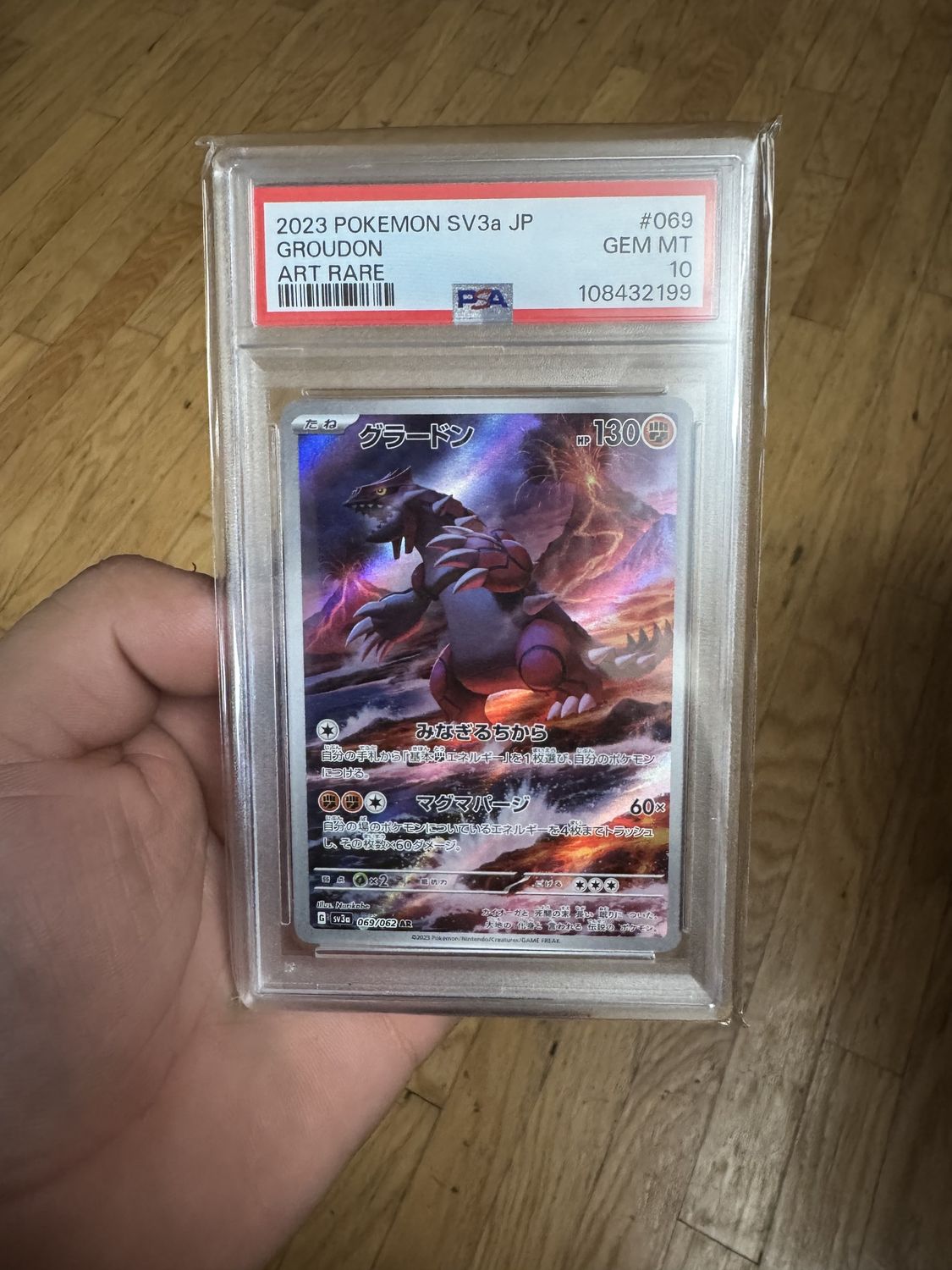 Groudon 069 psa 10 JP