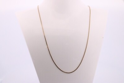 14ky Box Chain W/ Lobster Clasp 18.25'' 3.1gr