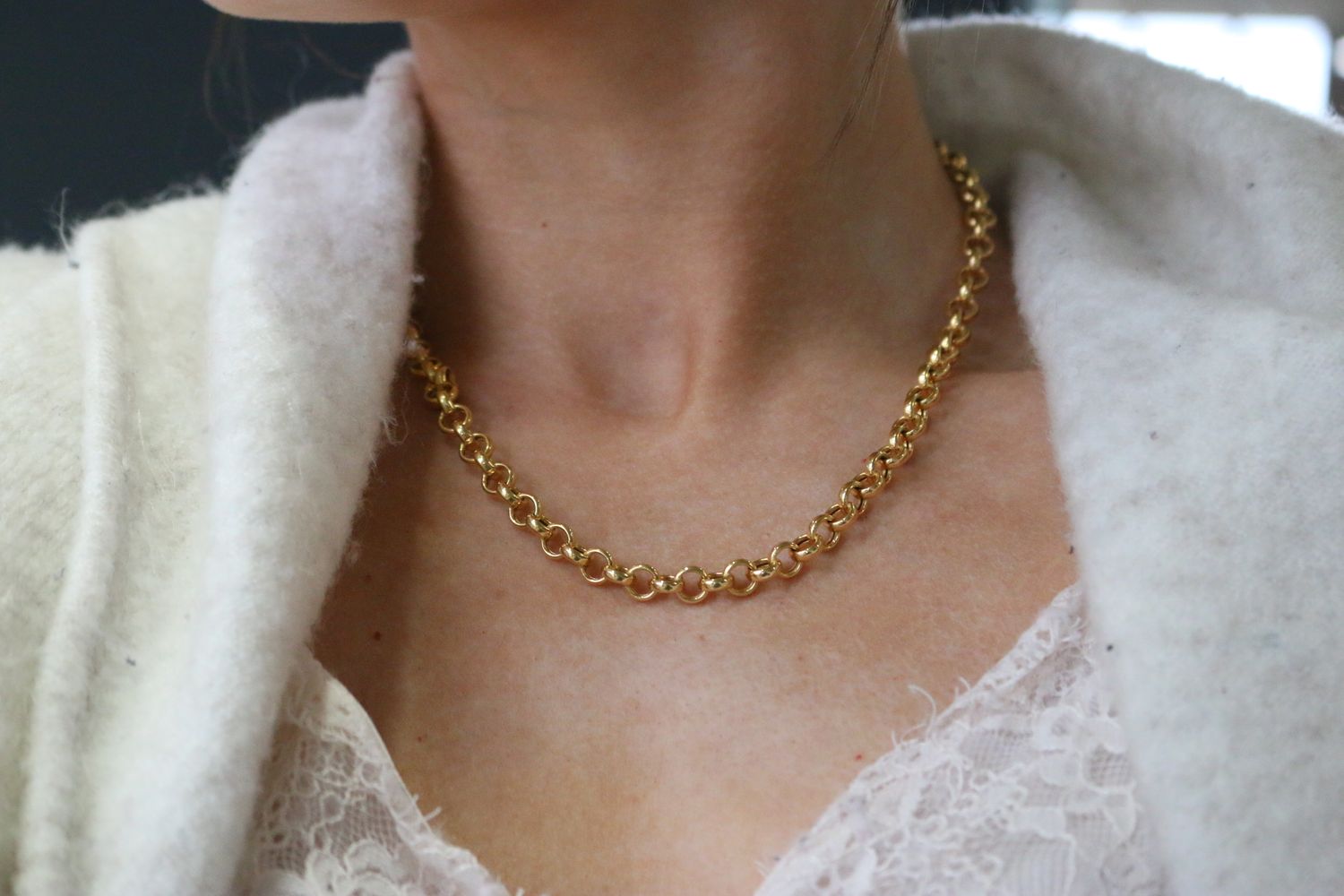 14ky Rolo Necklace 18''