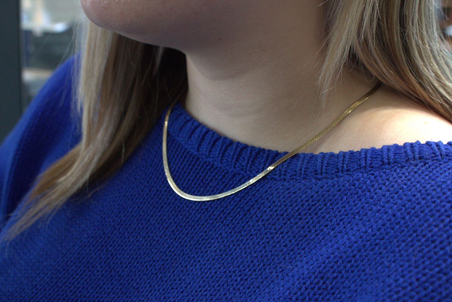 14ky Herringbone Chain 18.5''