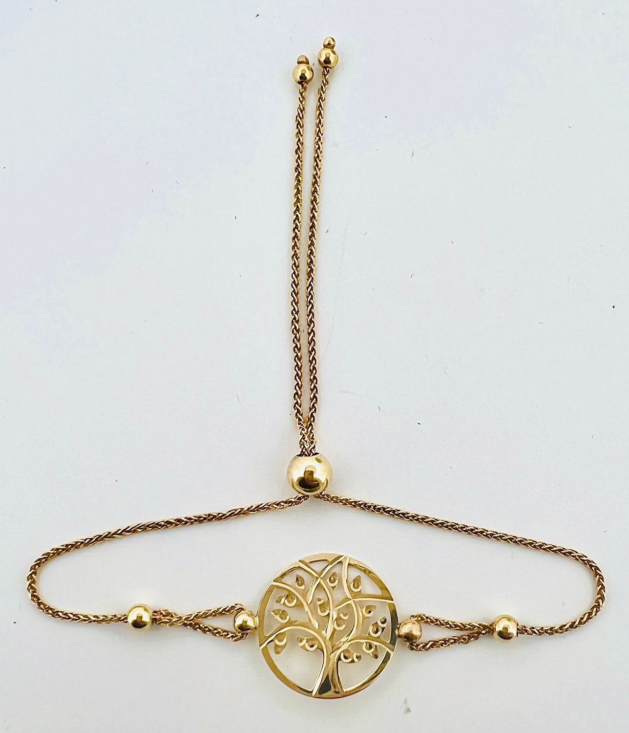 14ky Tree of Life Bolo Bracelet