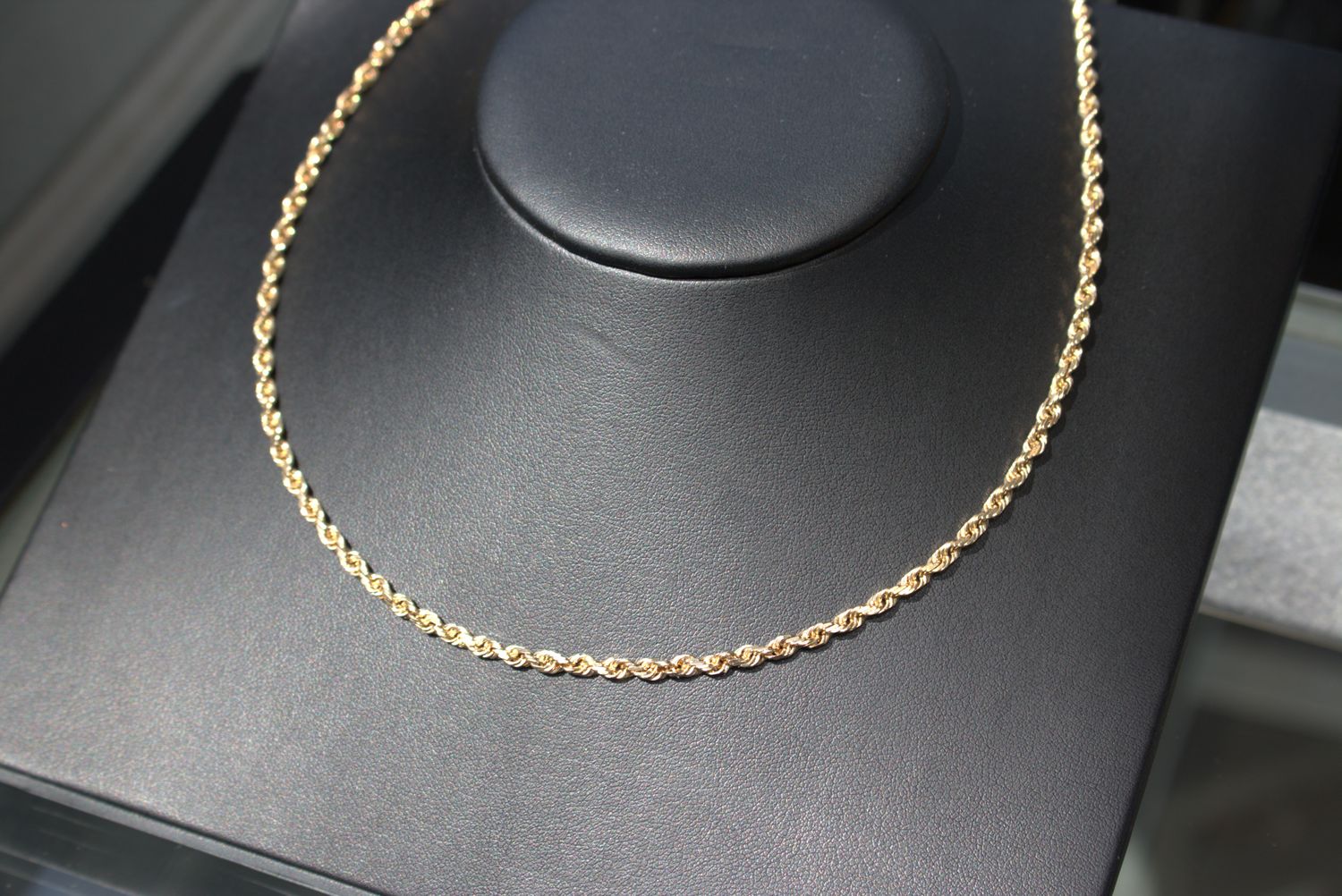 14ky Diamond Cut Rope Chain