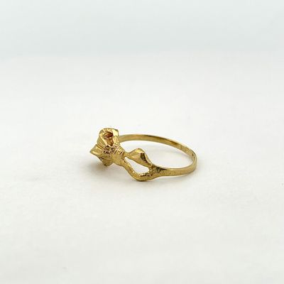 14ky 3D Bow Ring
