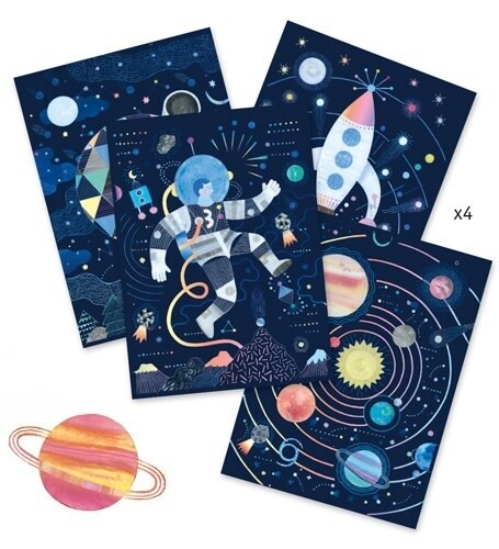 Cartes à gratter -  Mission cosmique