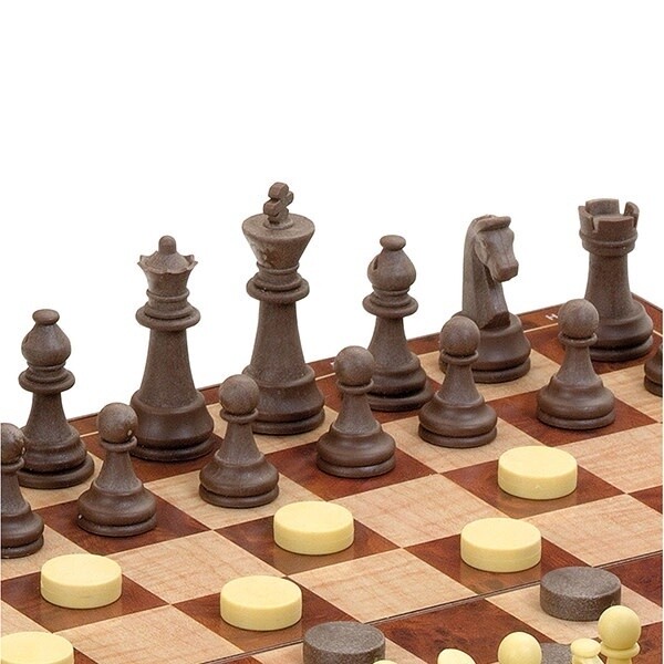 Jeu d'echecs et dames magnetique