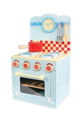La cuisinière et four bleu