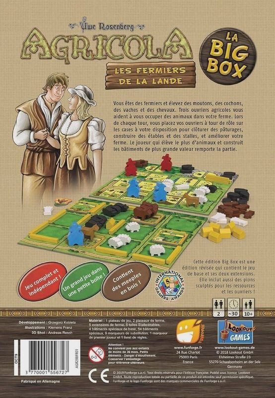 Agricola 2 joueurs Big Box