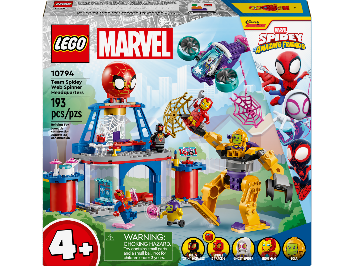 Lego Marvel 10794 Le QG en toile de l&#39;équipe de Spidey