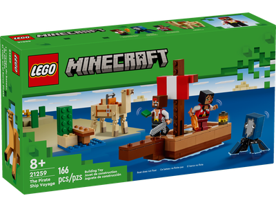 Lego Minecraft 21259 Le voyage du bateau de pirates