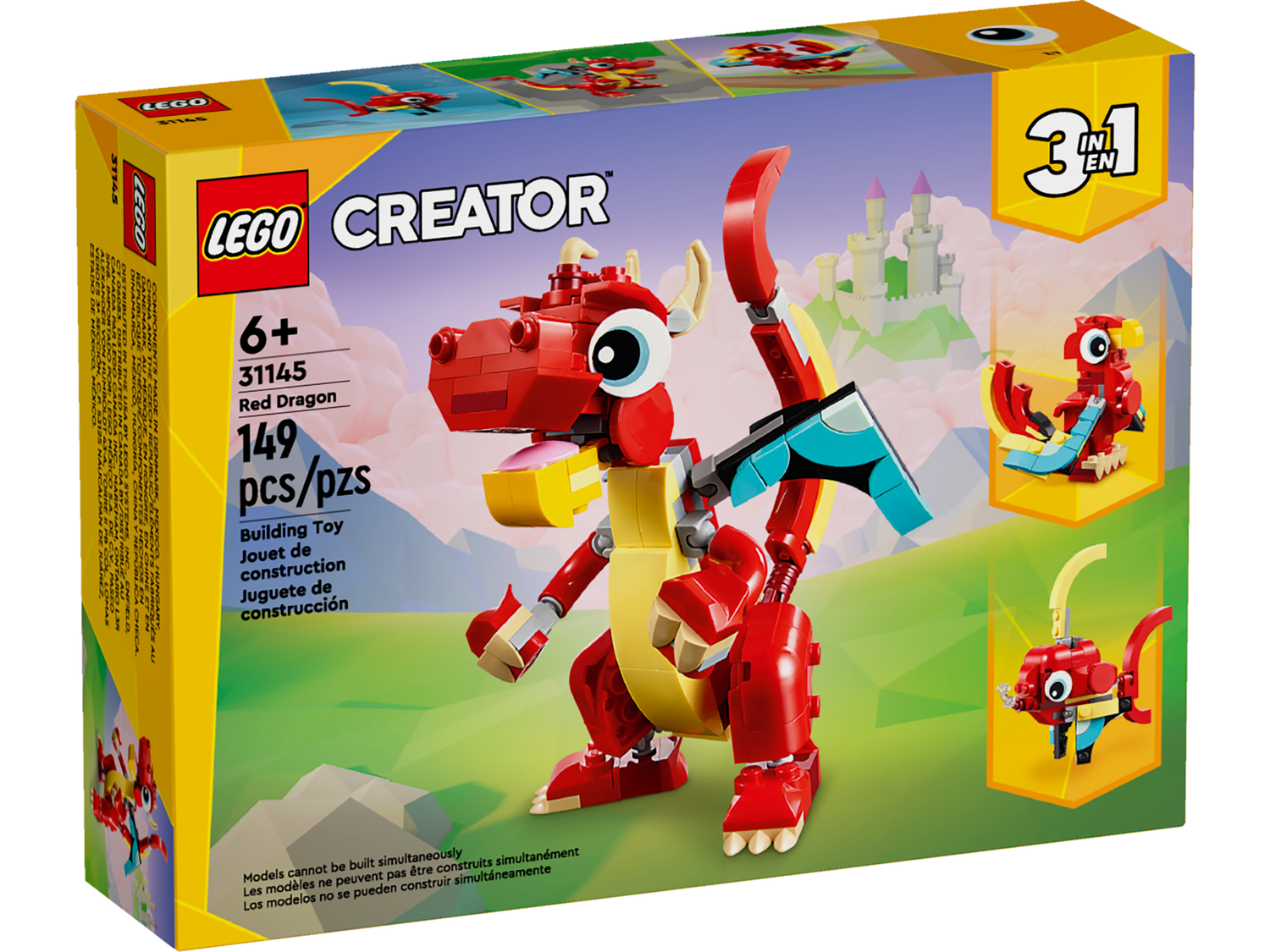 Lego Creator 31145 Dragon rouge