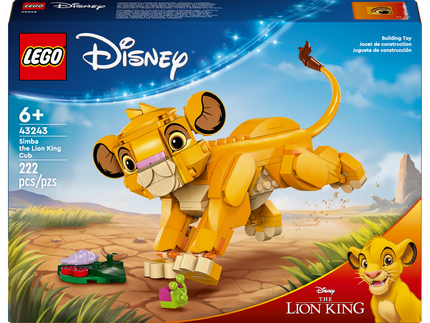 Lego Disney 43243 Bébé Simba le roi lion