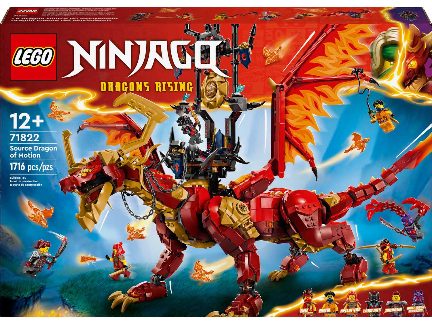 Lego Ninjago 71822 Le dragon source du mouvement