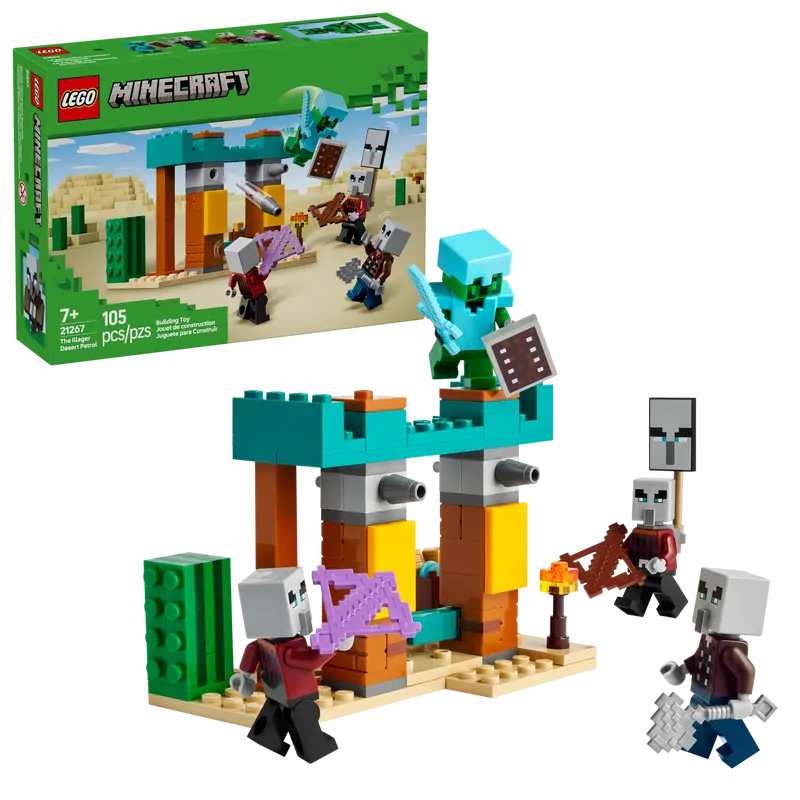 Lego Minecraft 21267 La patrouille du désert des Illageois