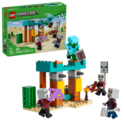 Lego Minecraft 21267 La patrouille du désert des Illageois