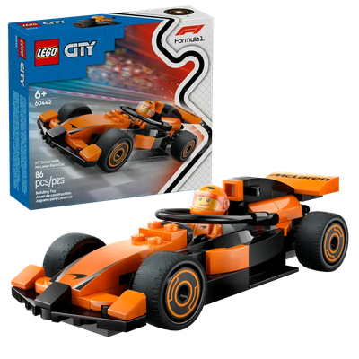 Lego City 60442 Le pilote de F1 avec la voiture de course McLaren
