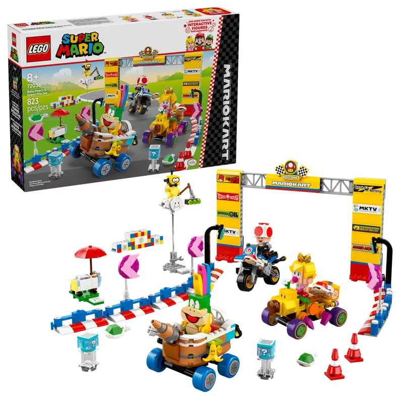 Lego Super Mario 72036 Mario Kart – Ensemble Bébé Peach et Grand Prix