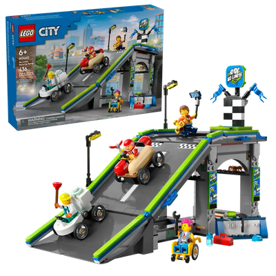 Lego City 60460 Sans limites: Rampe d&#39;accélération pour voitures de course