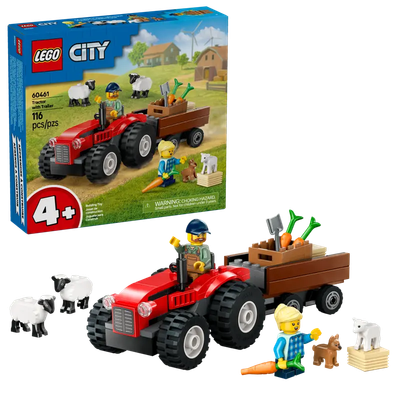 Lego City 60461 Le tracteur agricole rouge avec remorque et moutons