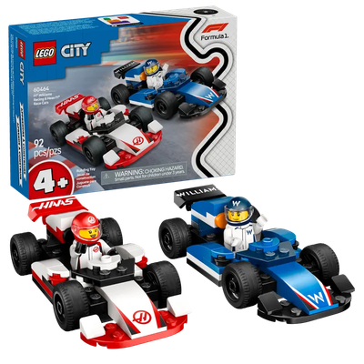 Lego City 60464 Les voitures de course de F1 Williams Racing et Haas F1