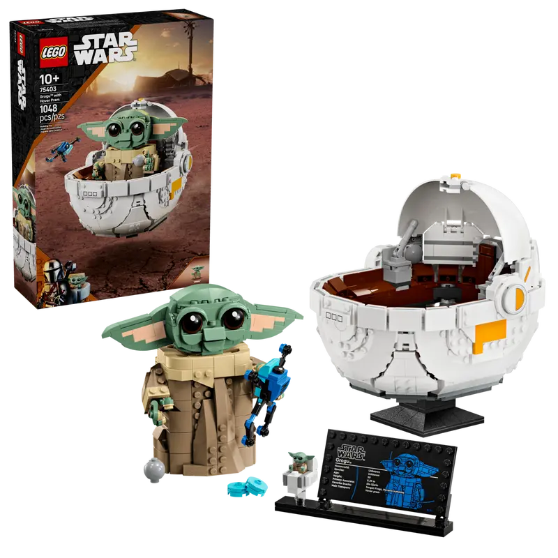Lego Star Wars 75403 Grogu et son landau à répulseurs