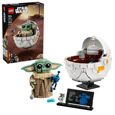 Lego Star Wars 75403 Grogu et son landau à répulseurs