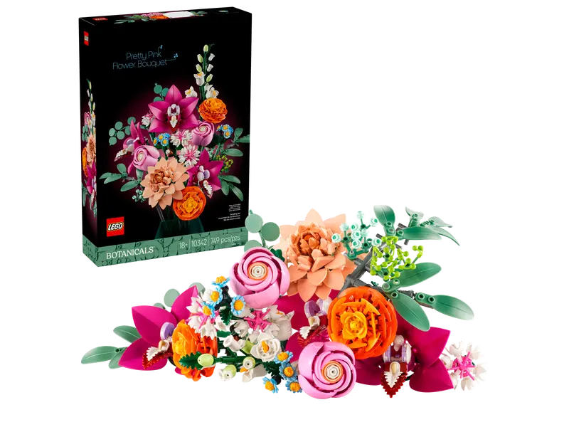 Lego Botanical 10342 Le joli bouquet de fleurs roses