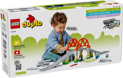 Lego Duplo 10426 Ensemble d&#39;extension Pont et rails de train