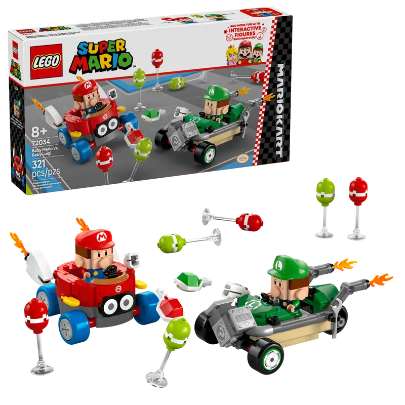 Lego Super Mario 72034 Mario Kart – Bébé Mario contre Bébé Luigi