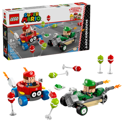 Lego Super Mario 72034 Mario Kart – Bébé Mario contre Bébé Luigi