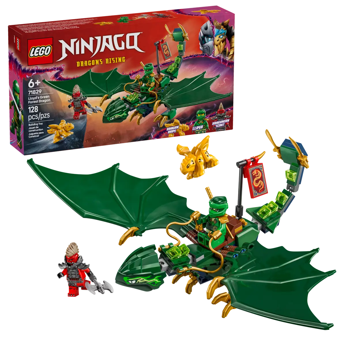 Lego Ninjagp 71829 Lloyd&#39;s Green Forest Dragon