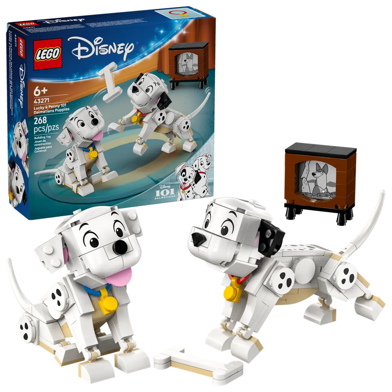 Lego Disney 43271 Lucky et Penny, les chiots des 101 Dalmatiens
