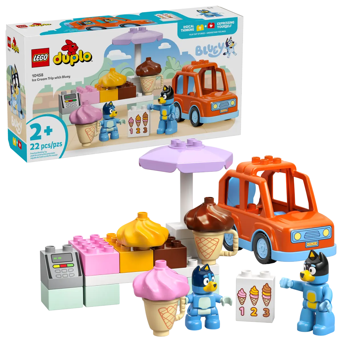 Lego Duplo 10458 La visite au comptoir de crème glacée avec Bluey
