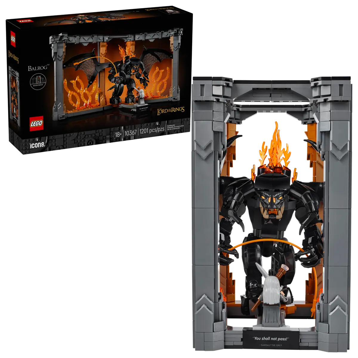 Lego Icons 10367 Le Seigneur des Anneaux : Le coin lecture du Balrog