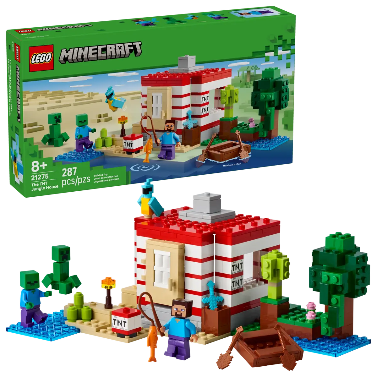Lego Minecraft 21275 La maison de la jungle TNT