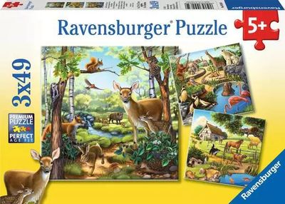 PZ3x49 Animaux Sauv. / Zoo / Domest.