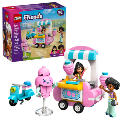 Lego Friends 42643 Le kiosque de barbe à papa et le scooteur