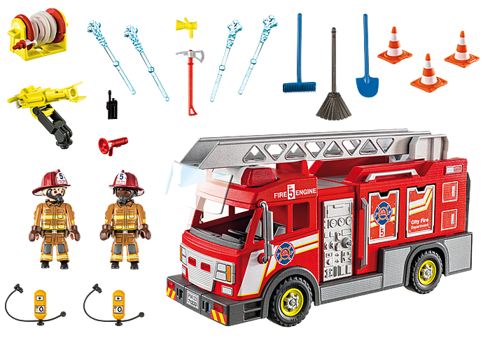 Camion des pompiers avec echelle 71233
