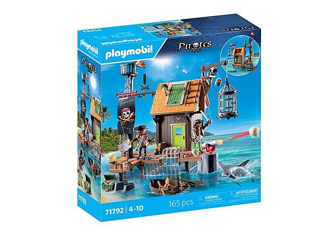 Port de pirates avec repaire, prisons et canon 71792