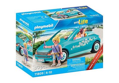 Cabriolet et jeunes filles avec perche à selfie 71809
