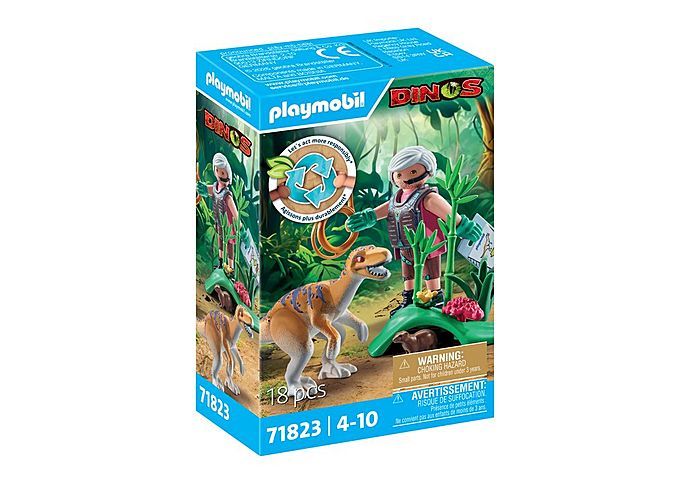 Vélociraptor, explorateur avec lasso et marmotte 71823